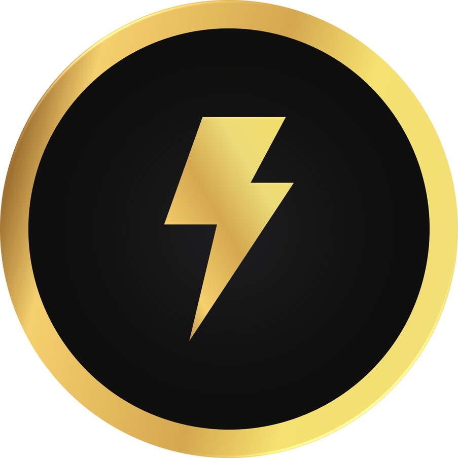Electric Power Gold Icon